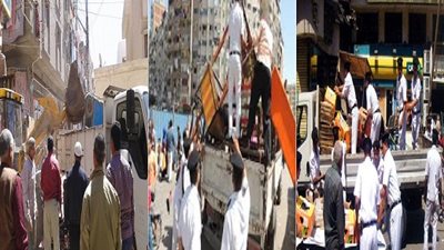 حملة أمنية مكبرة لإزالة الإشغالات بحي ثان طنطا ومدير الأمن: لن نسمح بأي تعديات 