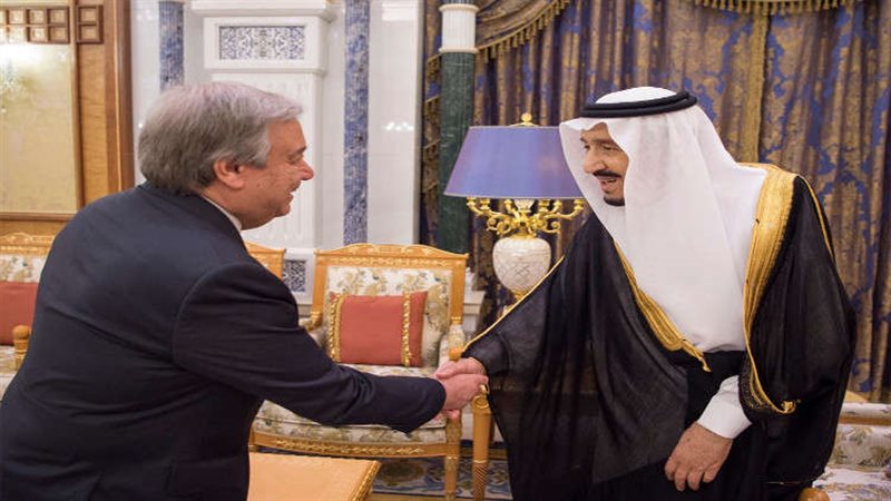 العاهل السعودي وأمين