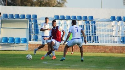 القناة يواصل استعداداته لموقعة منتخب السويس 
