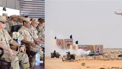 الفريق محمد فريد يتفقد تدريبات النجم الساطع 2018