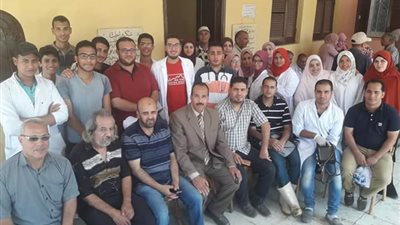الكشف علي 89 رأس ماشية خلال قافلة بيطرية بـ 