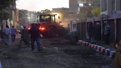 حملة مكبرة لإزالة الإشغالات والتعديات بشوارع الغربية 