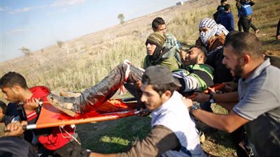 الصحة الفلسطينية: 41 إصابة في جمعة كسر الحصار 