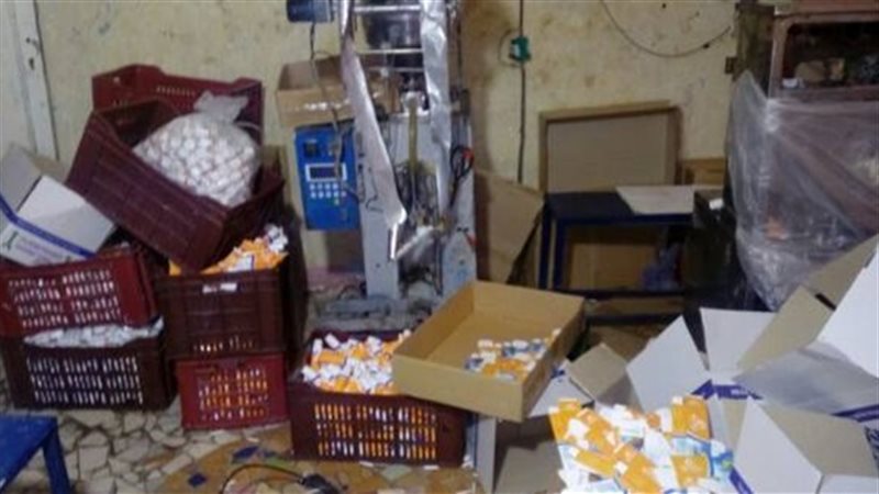 ضبط مصنع مستحضرات