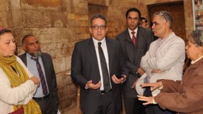 وزير الآثار يتفقد قصر البارون لمتابعة أعمال الترميم