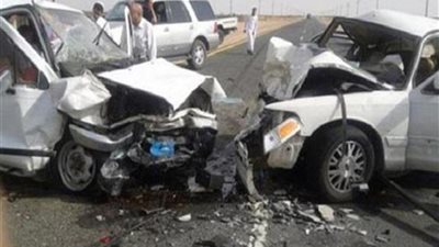 إصابة 3 أشخاص.. توقف حركة المرور بطريق 