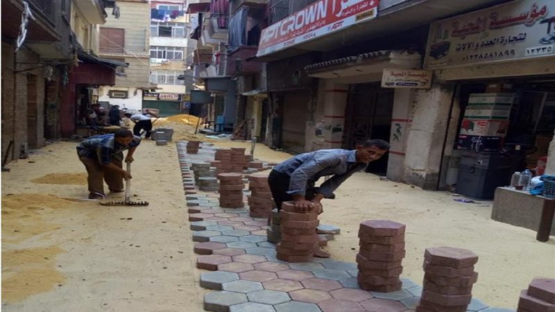 اصلاح الطرق بحى الازبكية