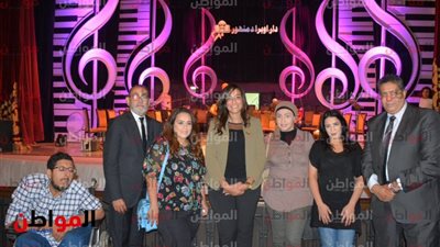 نائب محافظ البحيرة ترتدي شعار منتدي شباب العالم في احتفالية ذكرى بليغ حمدي