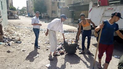 حي الشرق ببورسعيد يشن حملات نظافة مكبرة أمام الديوان العام