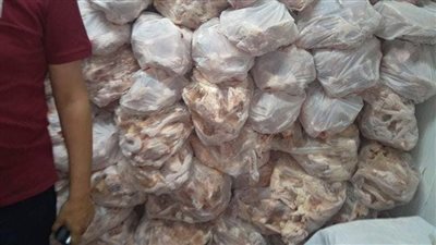التحفظ على 2.5 طن دواجن غير صالحة للاستهلاك الآدمي داخل مجزر بالغربية