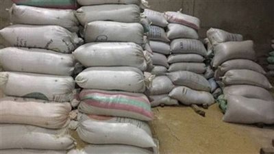 ضبط 210 طن أرز شعير داخل مخزن غير مرخص بالغربية