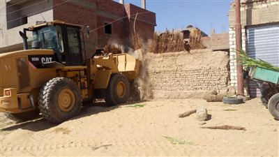 صور.. إزالة المباني العشوائيه التي تسبب خطر بقريه الراشدة في الوادي الجديد