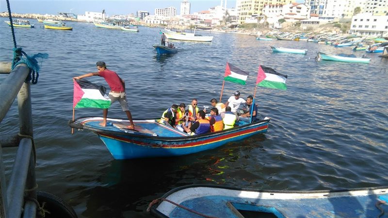 مسيرة بحرية فلسطينية