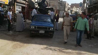 رفع 832 حالة إشغالات ثابتة ومتحركة خلال حملة امنية بالبحيرة 