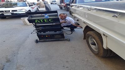 فحص عوادم السيارات 547 سيارة بكفر الشيخ خلال 12 حملة