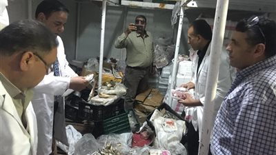 ضبط 3 طن من لحوم وأسماك فاسدة في حملة بيطرية بالدقهلية