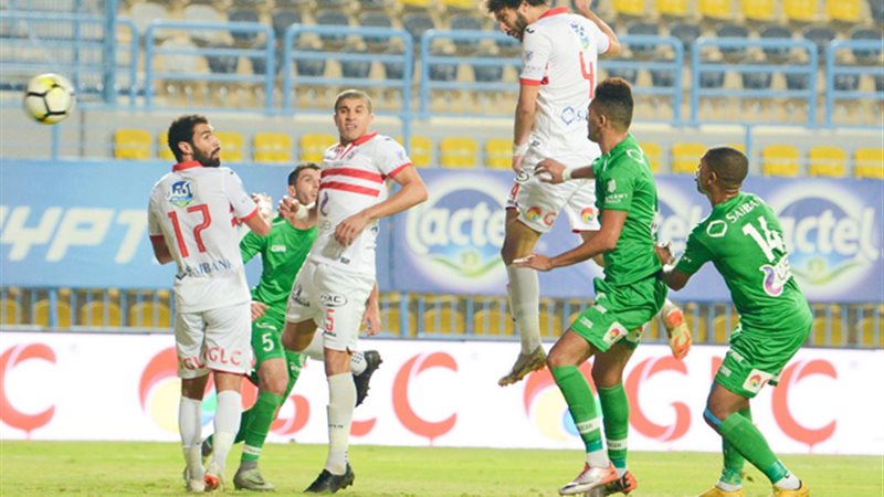 جانب من مباراة الزمالك