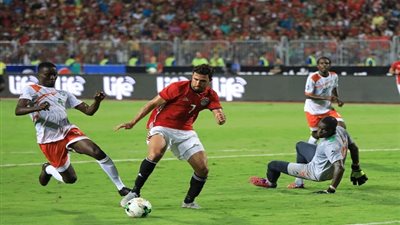 تريزيجيه يسجل الهدف الثالث لمصر في مرمي سوازيلاند