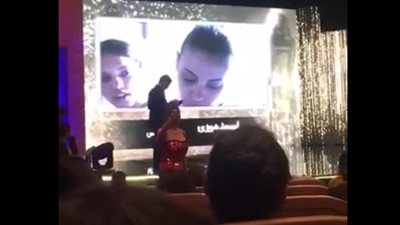 فيديو| مهرجان السينما العربية .. ريهام عبد الغفور أفضل ممثلة دور ثان