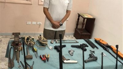سقوط عامل زراعي لإدارته ورشة لتصنيع الأسلحة النارية في الشرقية
