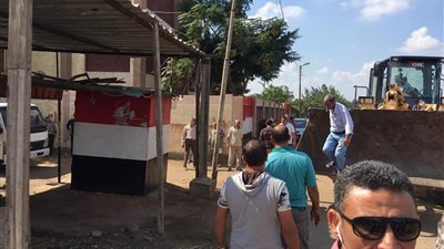 صور| تنفيذ 21 حالة إزالة لتعديات على أملاك الدولة ببيلا