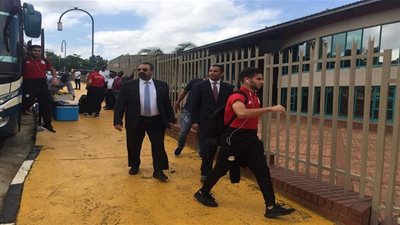 صور.. منتخب مصر يصل ملعب مباراته أمام سوازيلاند
