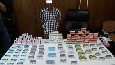  ضبط شخص وبحوزته 13 ألف قرص مخدر بإمبابة