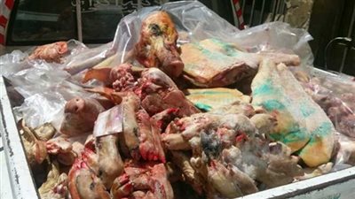 ضبط تروسيكل محمّل بلحوم غير صالحة للاستهلاك الآدمي بالفيوم