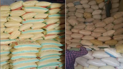   الحملات التموينية تضبط 382 طن أرز شعير