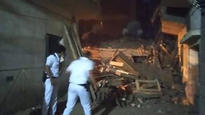 انهيار عقار مكون من 5 طوابق بالمطرية دون وقوع ضحايا أو إصابات 
