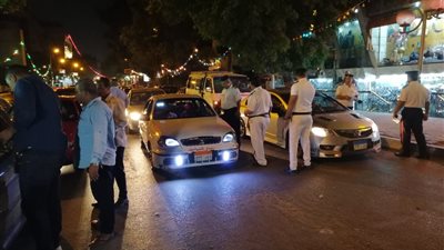صور.. مديرية أمن القاهرة تشن حملة مكبرة بدائرة قسم شرطة المعادي