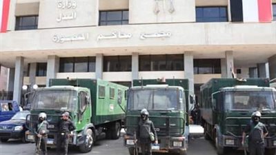 وصول شهود هيئة الدفاع  إلى ثاني جلسات محاكمة قاتل طفليه في الدقهلية