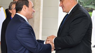 صور.. استقبال الرئيس السيسى لبويكو بوريسوف رئيس وزراء بلغاريا
