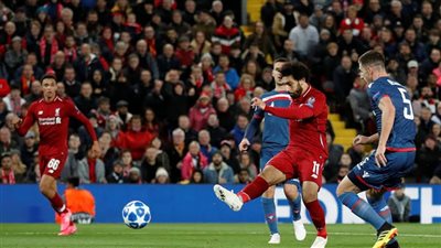  محمد صلاح يسجل.. ليفربول يتقدم على النجم الأحمر في الشوط الأول بثنائية