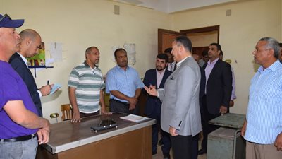 محافظ بني سويف يتفقد مبنى الوحدة المحلية بقرية سدس في مركز ببا