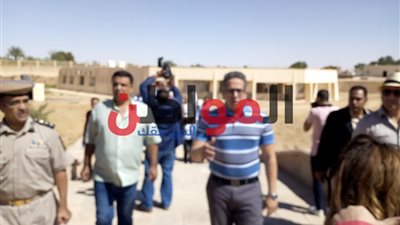 صور.. وزير الآثار و17 سفيرا يزورون معبد هيبس بالخارجة 