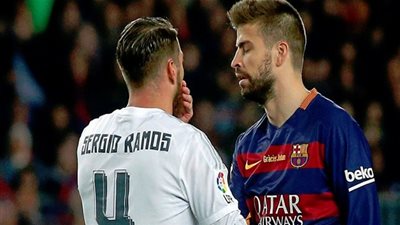 إنفوجراف| أرقام جيرارد بيكيه وسيرجيو راموس قبل موقعة برشلونة وريال مدريد