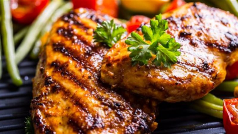  دجاج مشوي بالخضار