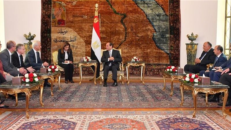  الرئيس السيسي ووفد