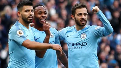 أجويرو يقود مانشستر سيتي أمام توتنهام