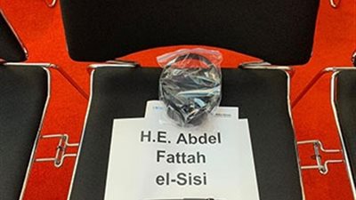  شاهد مقعد الرئيس السيسى فى القمة الأفريقية المصغرة ببرلين  