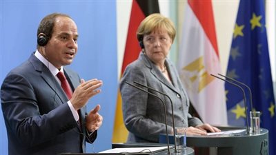 بدء المباحثات بين الرئيس  السيسي وميركل في القمة المصرية الألمانية