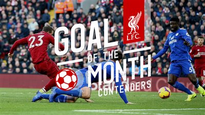 الفرعون المصري محمد صلاح ينافس على أفضل هدف في شهر أكتوبر