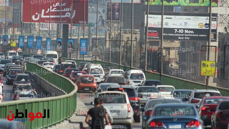 زحام مروري أعلى كوبري