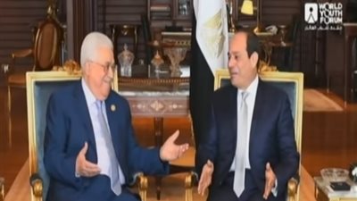 فيديو..  الرئيس السيسي يستقبل نظيره الفلسطيني بشرم الشيخ