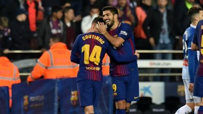 سواريز وكوتينيو يقودان هجوم برشلونه ضد رايو فاليكانو