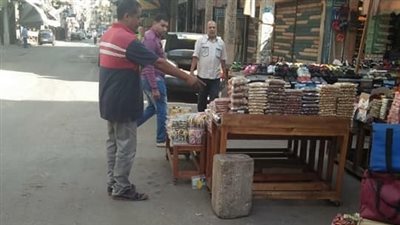 حملات مكبرة لرفع الإشغالات بحي العرب في بورسعيد
