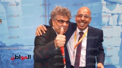 صور .. رئيس الجالية المصرية في ألمانيا ومسعد شاهين يغنيان اتقدم يا مهمد