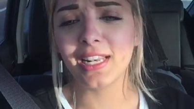 فيديو| بعد إلغاء زفافها.. مي حلمي تغني في السيارة 
