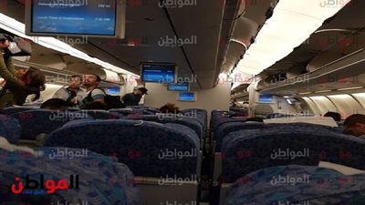 صور| استعدادات طائرة الإعلاميين لمغادرة شرم الشيخ بعد تغطية منتدى شباب العالم